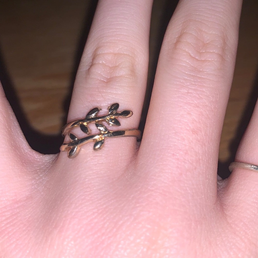 Gold branch ring